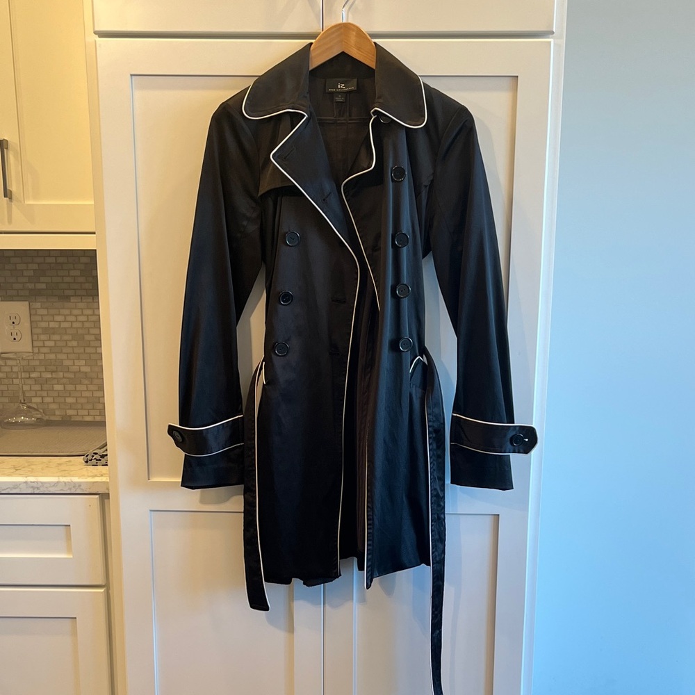 Womens double-breasted satin jacket Medium